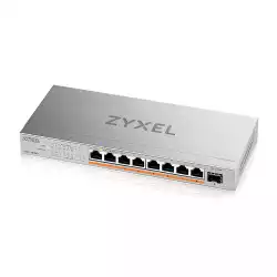 Суич ZyXEL XMG-108HP  8 портов 2,5Gb + 1xSFP+, 100W PoE++, неуправляем                          