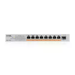 Суич ZyXEL XMG-108HP  8 портов 2,5Gb + 1xSFP+, 100W PoE++, неуправляем