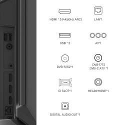 Телевизор METZ 50MQE7600Z, 50"(126 см), QLED+,Anti-Glare Google TV, 4K/UHD, 60Hz