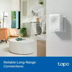 TP LINK интелигентен хъб със звънец H100, аларма, координира се с интелиг. сензори Tapo, свързва до 64 интелиг. у-ва, звънец, Wi-Fi