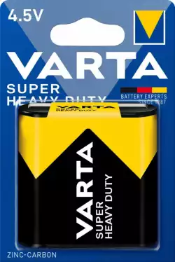 Цинк карбонова батерия  3R12 /1 бр. в опаковка/ блистер  4.5V  VARTA                          
