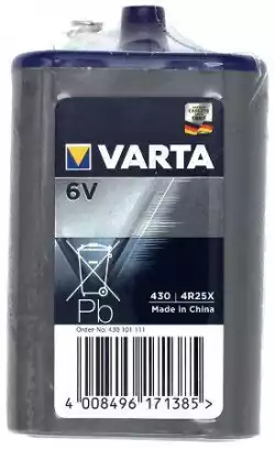Цинк карбонова батерия  4R25 /1 бр. в опаковка/   6V 7.5Ah  VARTA                          