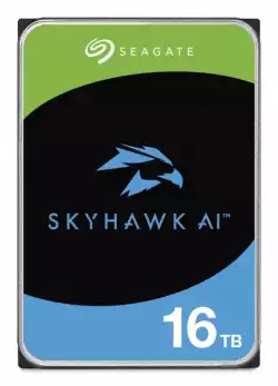 Твърд диск Seagate Skyhawk AI ST16000VE005 16TB 3.5", 7200RPM, 512MB, SATA3                          