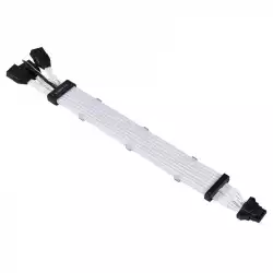 Удължителен RGB кабел Lian-Li Strimer Plus V2, 16-Pin 12VHPWR към 3x8-Pin за RTX 40-та серия, 108 LED