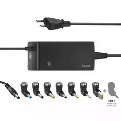 Универсално мрежово зарядно за лаптоп HAMA, изх. 12-22V, 90W, 200004                          
