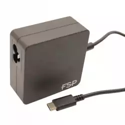 Универсално захранване(зарядно) за лаптоп FSP NB 65W, USB Type-C, Черен                          