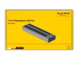 USB хъб Delock, 13 x USB-A, DELOCK-63738