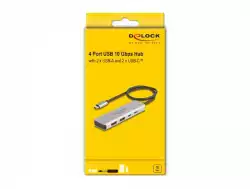USB хъб Delock 64230, USB-C - 2 x USB-C, 2 x USB-A, 10 Gbps