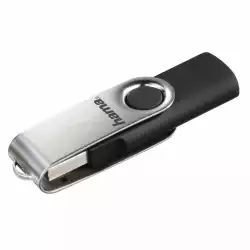 USB памет HAMA Rotate, 64GB, 10 MB/s, Черен                          