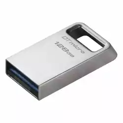USB памет KINGSTON DataTraveler Micro, 128GB,USB-A 3.2 Gen 1, Сребрист