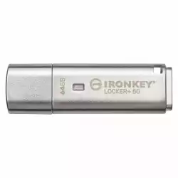 USB памет KINGSTON IronKey Locker+ 50 - 64GB XTS-AES 256-bit
