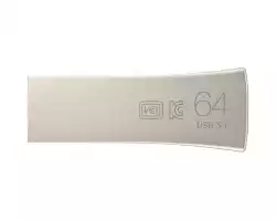 USB памет Samsung BAR Plus, 64GB, USB-A, Сребриста