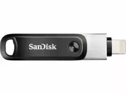 USB памет SanDisk iXpand Flash Drive Go, за Apple iPhone и iPad, USB 3.1 Gen 1, 256GB, Сребрист                          