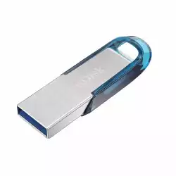 USB памет SanDisk Ultra Flair, USB 3.0, 128GB, син                          