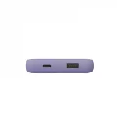 Външна батерия HAMA Fabric 10, 10000 mAh, LiPolym, USB-C, USB-A, Лилав