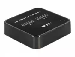 Външна стойка Delock M.2, 2 x M.2 NVMe, PCIe SSD, Функция клониране