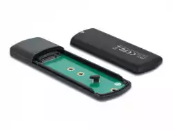 Външно чекмедже Delock, За M.2 NVMe PCIe / SATA SSDD, USB-C
