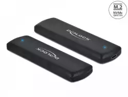 Външно чекмедже Delock, За M.2 NVMe PCIe / SATA SSDD, USB-C