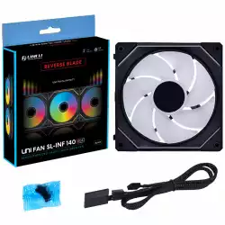 Вентилатор Lian-Li UNI SL-INF Reverse Blade, 140 ARGB PWM, Черен