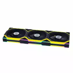 Вентилатори 3бр Lian Li UNI FAN SL Wireless ARGB PWM Reverse Blade - 120 mm Черен + Контролер