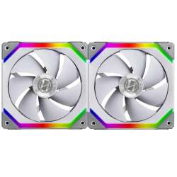 Вентилатори Lian Li UNI SL140, ARGB, 2 Fan комплект, Включен контролер, Бял