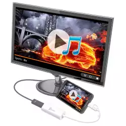 Видео адаптер j5create JUA165C, За андроид, USB-C/USB-B мъжко - HDMI женско, Бял                          