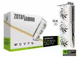 Видео карта ZOTAC GAMING RTX 5070 TI Solid Core OC White 16GB GDDR7