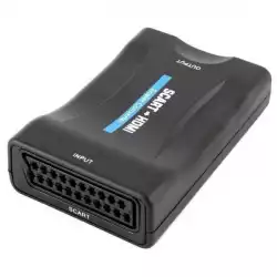 Видео конвертор Estillo ASK-ST001, Scart женско - HDMI женско, Черен                          