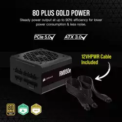 Захранващ блок Corsair RM850e, 850W 80+ GOLD ATX3.0, Fully Modular