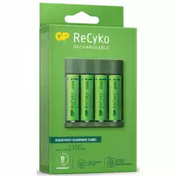 Зарядно у-во GP BATTERIES B421  210AAHCE-EB4+4 AA NiMH 2100mAh