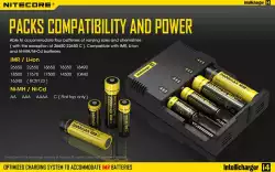 Зарядно у-во NITECORE i4, Universal Charger, LiIon & NIMH, 18650, CR123; AA, AAA, C, D