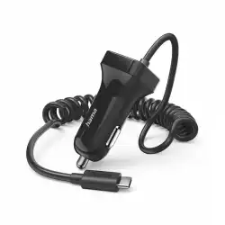 Зарядно за кола HAMA, с USB-C кабел, 12 W, 201609                          