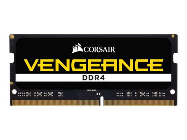 CORSAIR 16GB DDR4 2400MHz 1x260 SODIMM unbuffered 16-16-16-39 Black PCB 1.2V