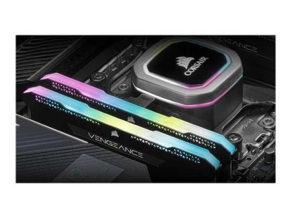CORSAIR DDR4 32GB 2x16GB 3200MHz DIMM CL16 VENGEANCE RGB Pro SL Black 1.35V for AMD Ryzen XMP 2.0