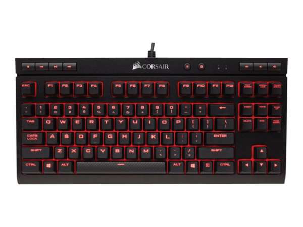 CORSAIR Gaming K63 Compact Mechanical Keyboard Backlit Red LED Cherry MX Red US