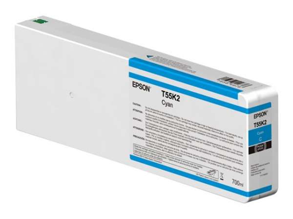 EPSON Singlepack Cyan T55K200 UltraChrome HDX/HD 700ml