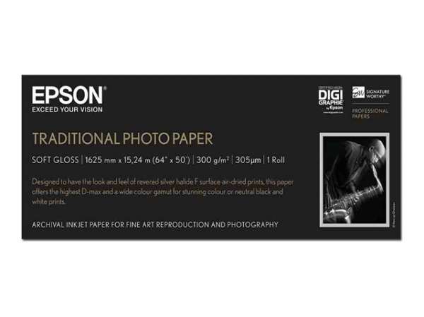 EPSON Traditional Photo Paper Roll A0 64inch 162.6cm x 15m 300g/m2 photo paper