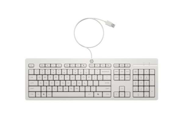HP 225 Wired Mouse and Keyboard Combo G2 Cashmere White ENG
