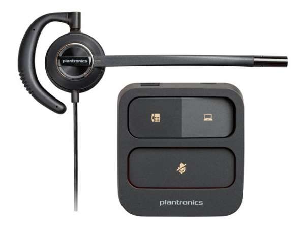 HP Poly EncorePro 530D EncorePro 500 series headset on-ear wired active noise cancelling USB-C USB-A black TAA Compliant
