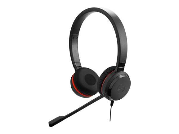 JABRA Evolve 20SE UC stereo Special Edition headset on-ear wired USB-C noise isolating Certified for Skype for Business