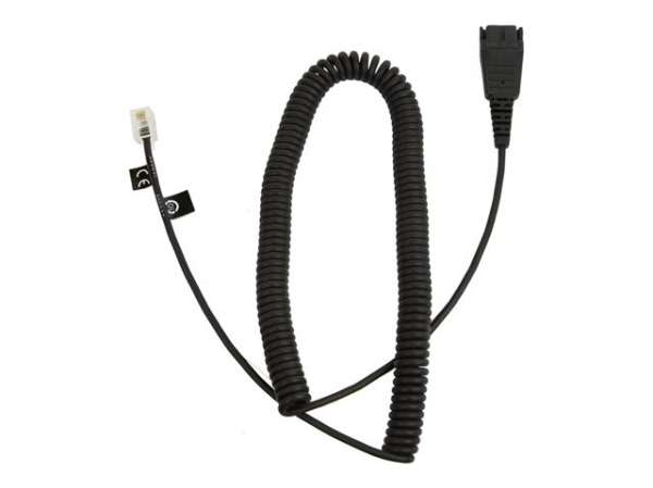 JABRA QD to RJ10 coiled 0.5-2meters Siemens compatibility