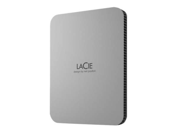 LACIE Mobile Drive HDD USB-C 2TB 2.5inch Moon Silver with USB-C cable LACIE Mobile Drive HDD USB-C 2TB 2.5inch Moon Silver with USB-C cable