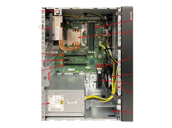 LENOVO ThinkSystem ST50 V2 Xeon E-2324G 4C 3.1GHz 65W 1x8GB 3200MHz UDIMM 1x1TB SATA HDD SW RAID 1x500W 3YR