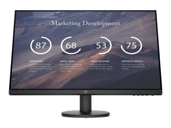 Монитор HP P27v G4 27inch IPS FHD 1920x1080 16:9 300cd/m2 1000:1 5ms GtG 1xHDMI1.4 1xVGA Black 3Y War. (EN)