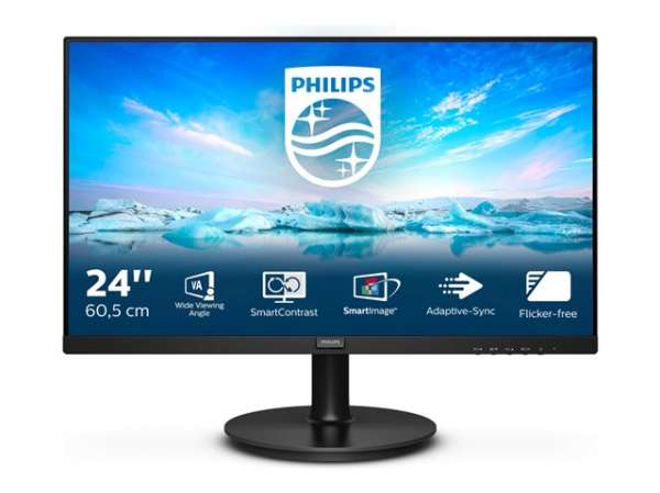 Монитор PHILIPS 242V8LA/00 23.8inch VA LCD FHD 1920x1080 16:9 4ms 250cd/m2 3000:1 VGA HDMI DP 3YW