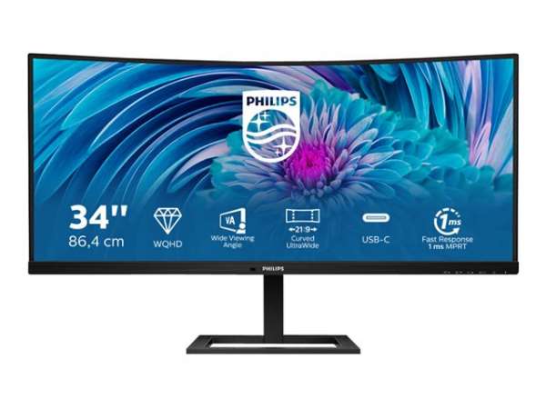 Монитор PHILIPS 346E2CUAE/00 34inch VA WLED 3440x1440 HDMI/DP/USB-C 65w Curved Speakers WQHD Монитор PHILIPS 346E2CUAE/00 34inch VA WLED 3440x1440 HDMI/DP/USB-C 65w Curved Speakers WQHD
