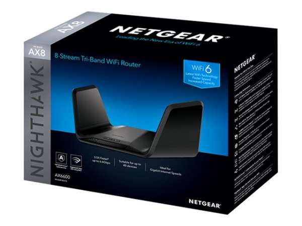 NETGEAR 5PT Tri-Band 8-Stream Ax6600 Router