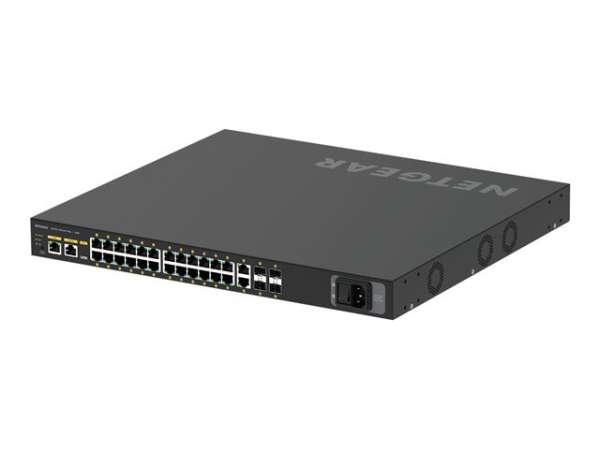 NETGEAR AV Line M4250-26G4XF-PoE+ 24x1G PoE+ 480W 2x1G and 4xSFP+ Managed Switch