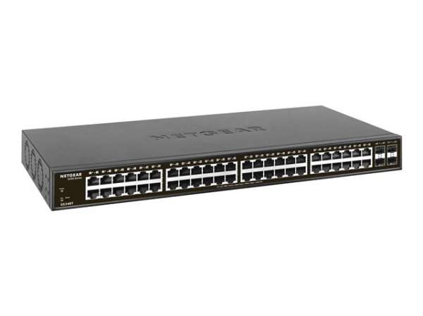 NETGEAR S350 Series 48-Port Gigabit Ethernet Smart Managed Pro Switch with 4 SFP Ports Rackmount