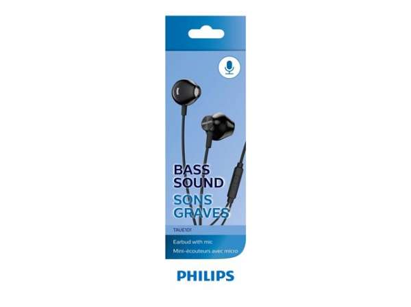 PHILIPS Headphones in-ear 14.2mm drivers open-back black PHILIPS Headphones in-ear 14.2mm drivers open-back black
